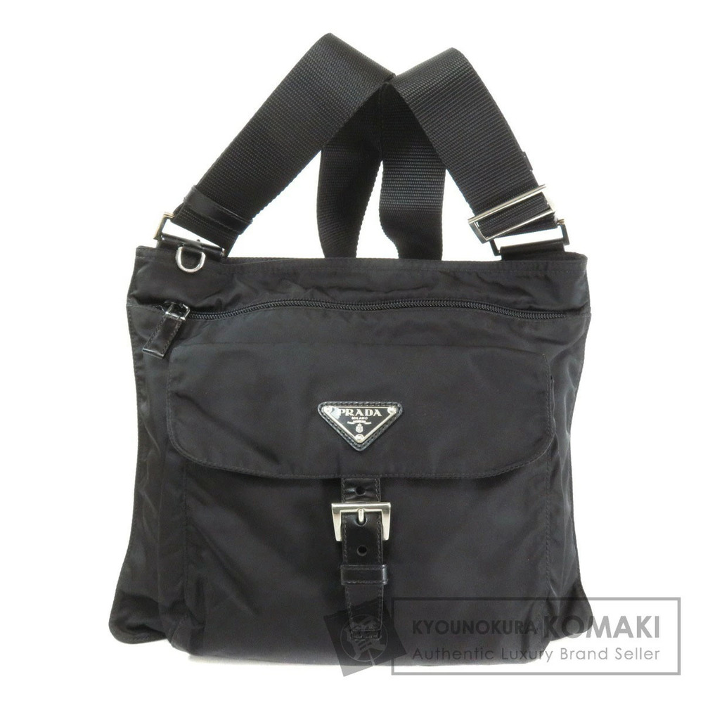 Prada logo plate Black Shoulder Crossbody bag - Picture 1 of 11